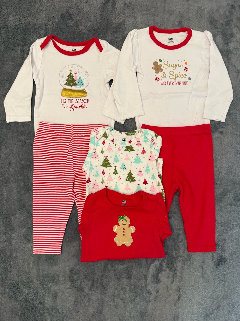 Hudson Baby Christmas Onesies and Pants